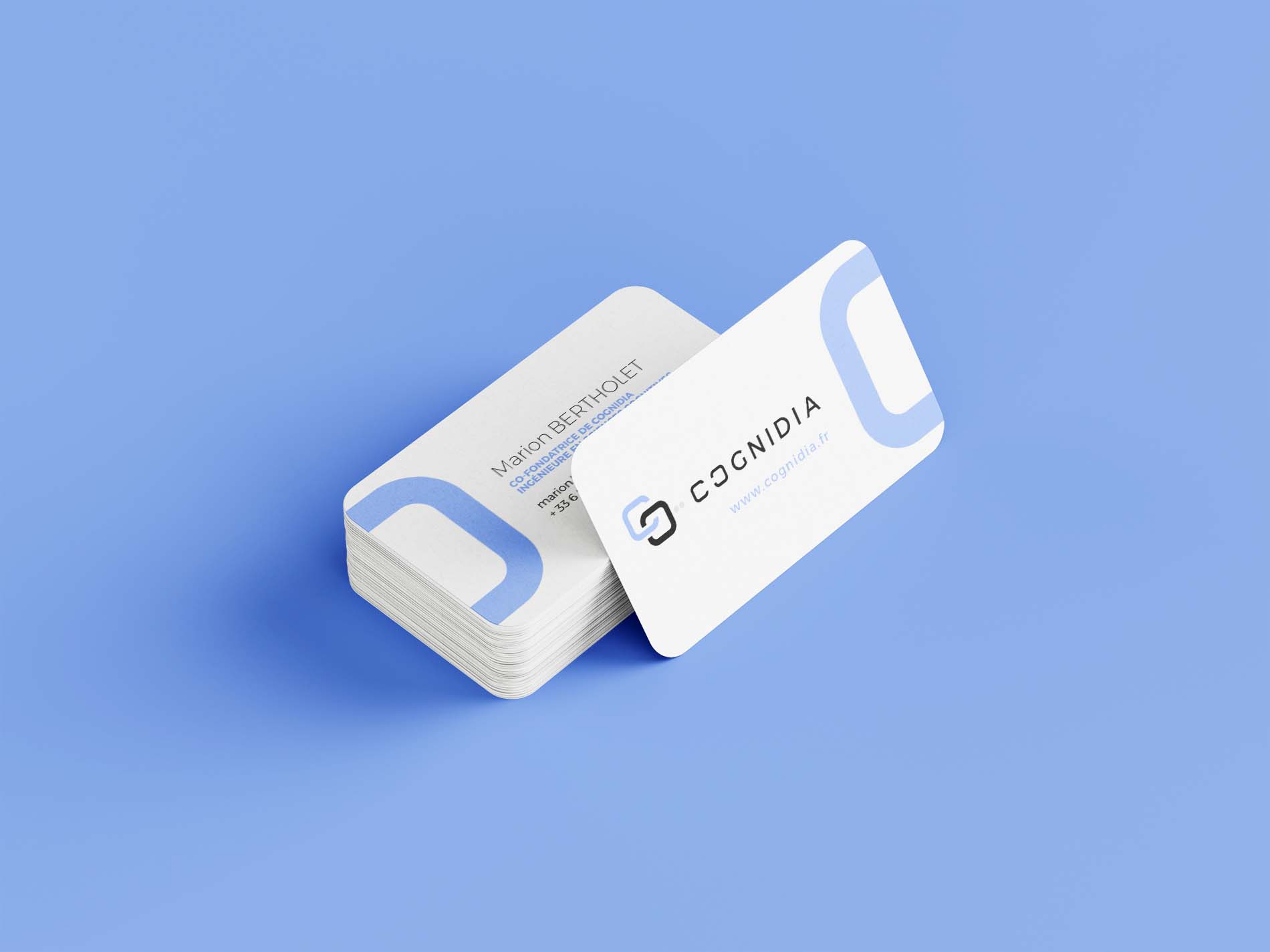 COGNIDIA business card mockup