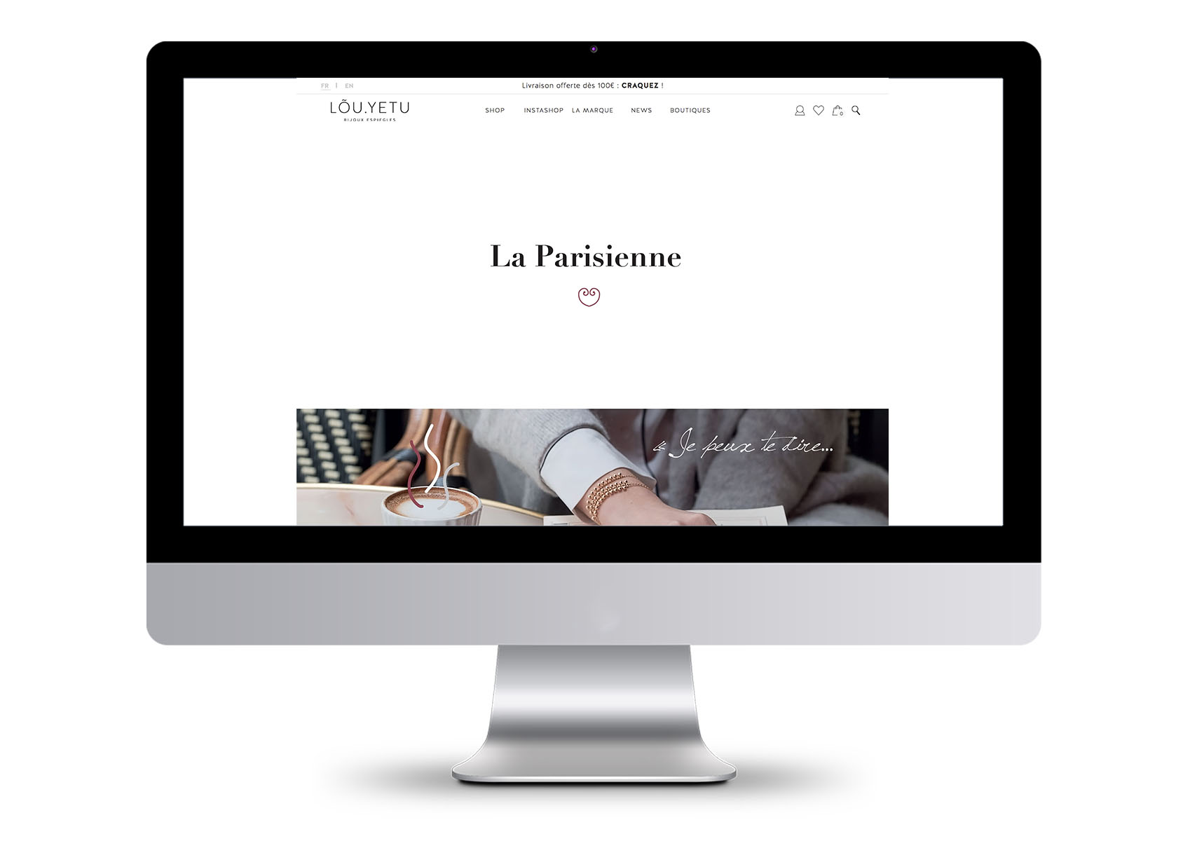 Mockup page lookbook La Parisienne
