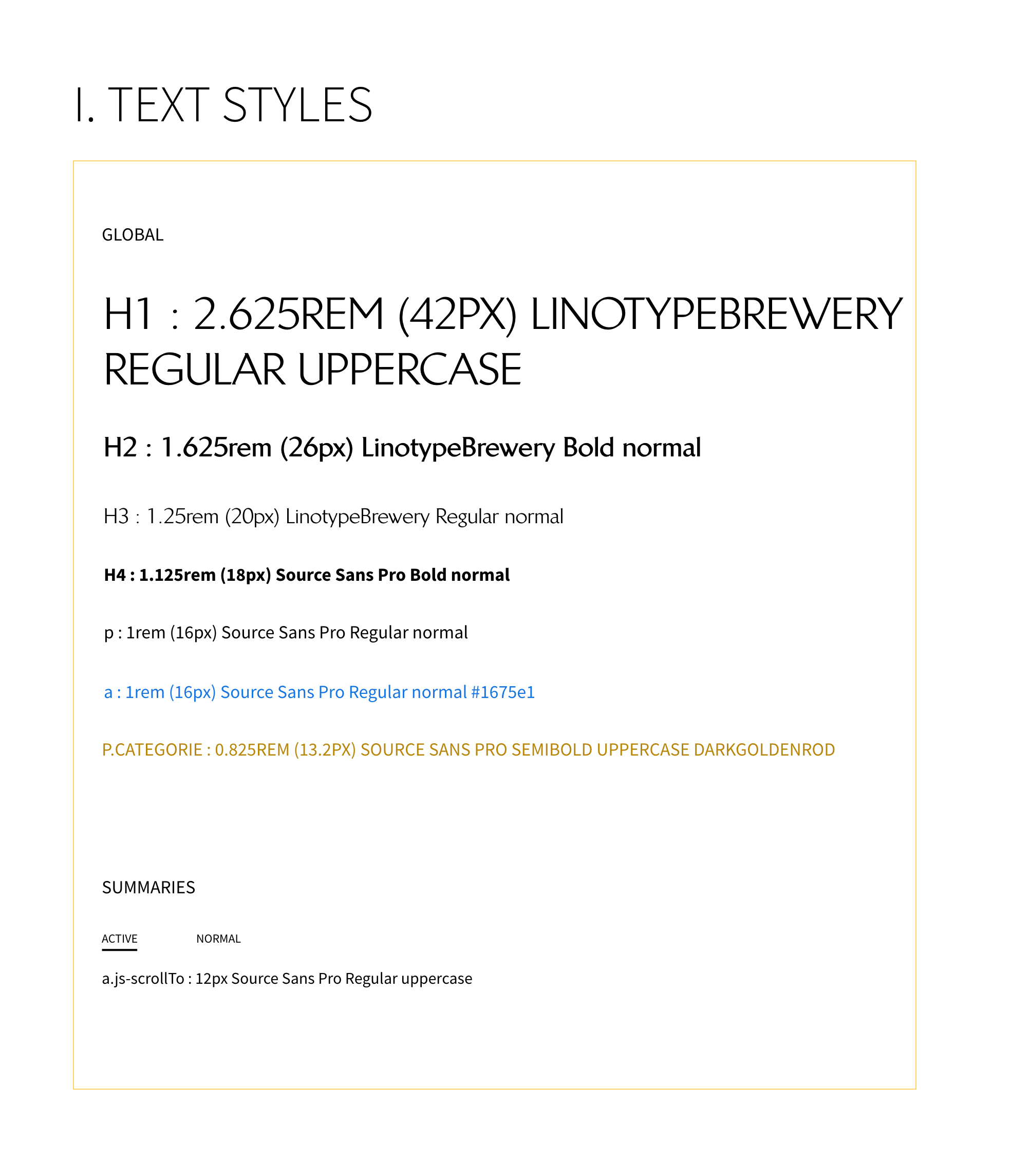 Styleguide PAD